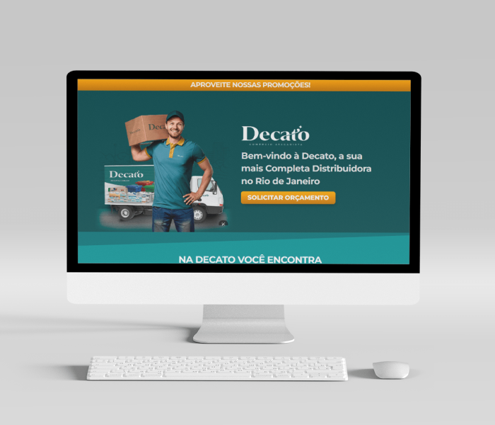 Simulação landing page