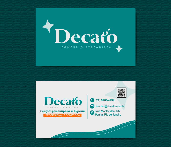 cartão de visita decato mockup